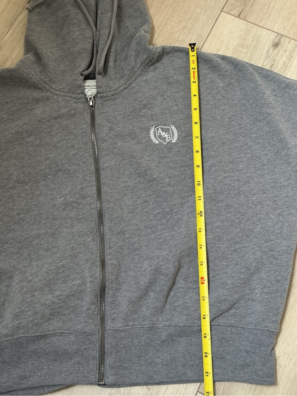 Abercrombie & Fitch Gray Zip-Up Hoodie - Picture 6 of 6